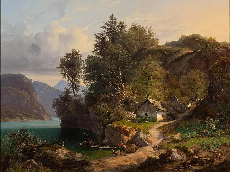 1807-George Gillis Haanen - Paesaggio austriaco